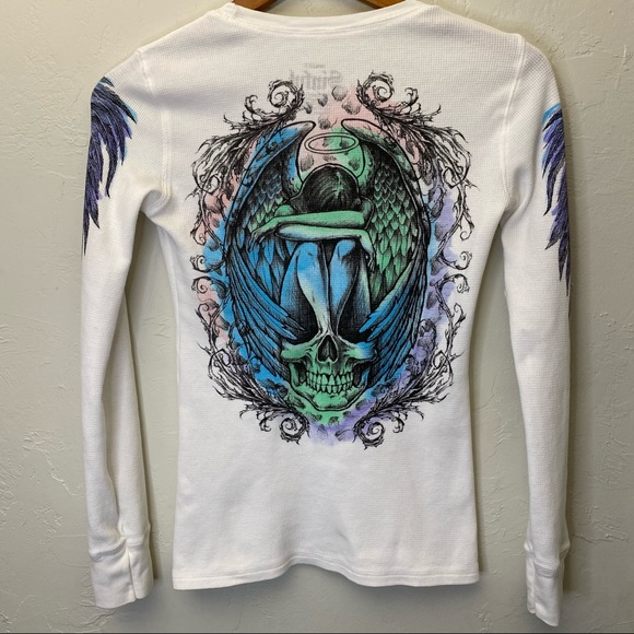 Weeping Angel Sinful Waffle Knit Thermal - Picture 1 of 13